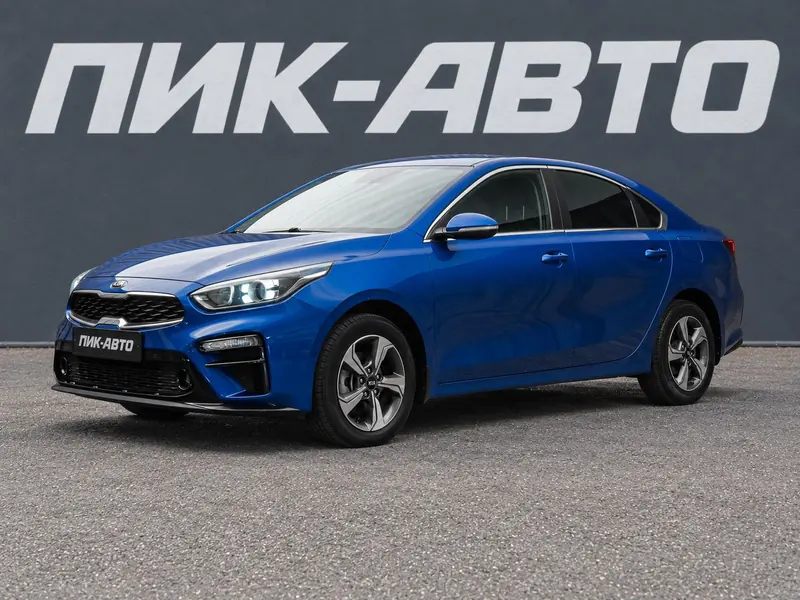 Kia Cerato 2019 — с пробегом, седан, синий, фото 1