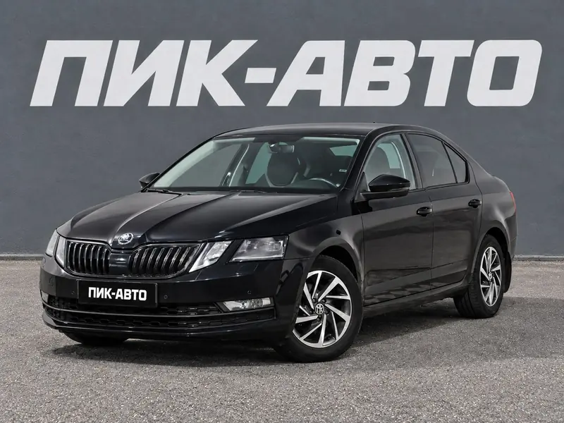 Skoda Octavia 2021 — с пробегом, лифтбек, черный, фото 1