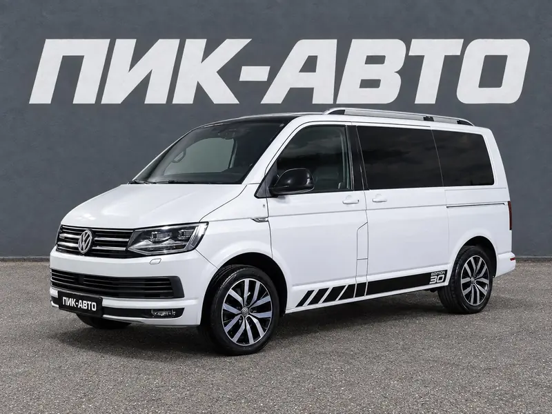Volkswagen Multivan 2018 — с пробегом, минивэн, белый, фото 1