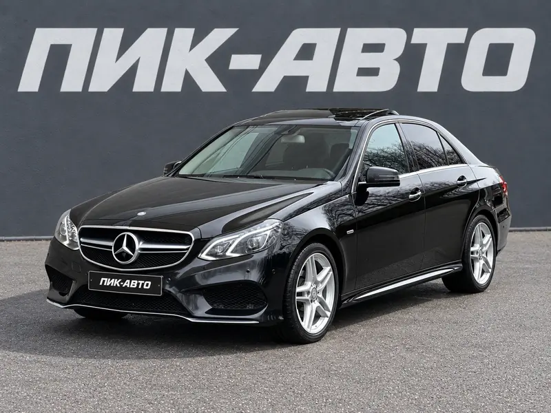 Mercedes-Benz E-Класс 2015 — с пробегом, седан, черный, фото 1