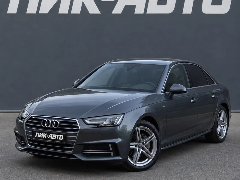 Audi A4 2018 — с пробегом, седан, серый, фото 1