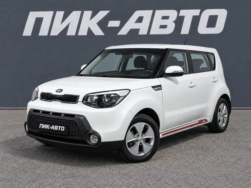 Kia Soul 2016 — с пробегом, хэтчбек, белый, фото 1