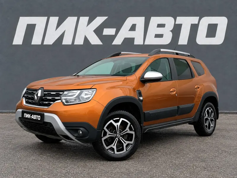 Renault Duster 2021 — с пробегом, внедорожник, оранжевый, фото 1