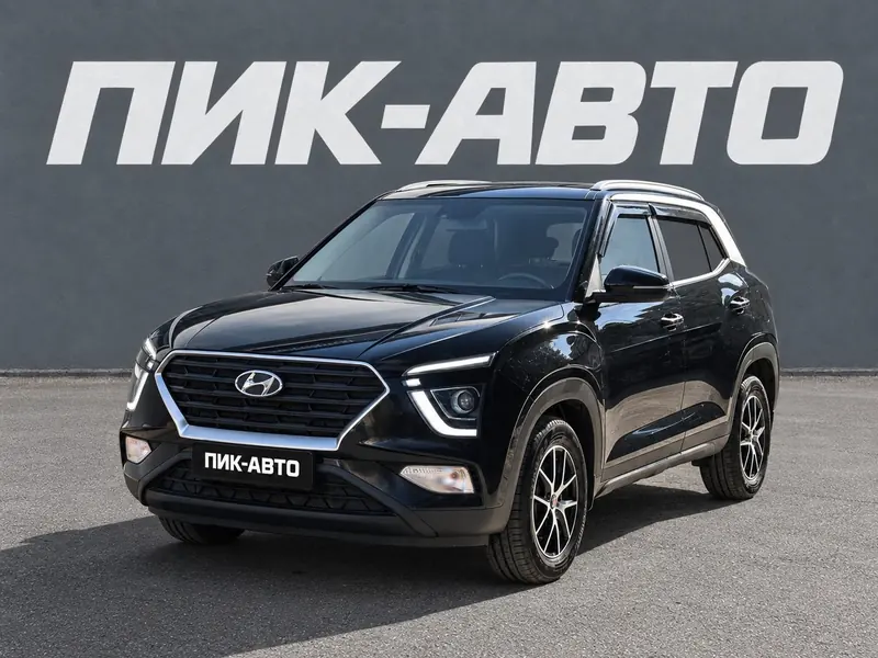 Hyundai Creta 2022 — с пробегом, внедорожник, черный, фото 1