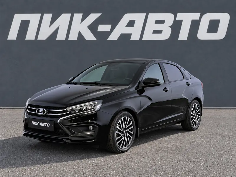 LADA Vesta 2025 — с пробегом, седан, черный, фото 1