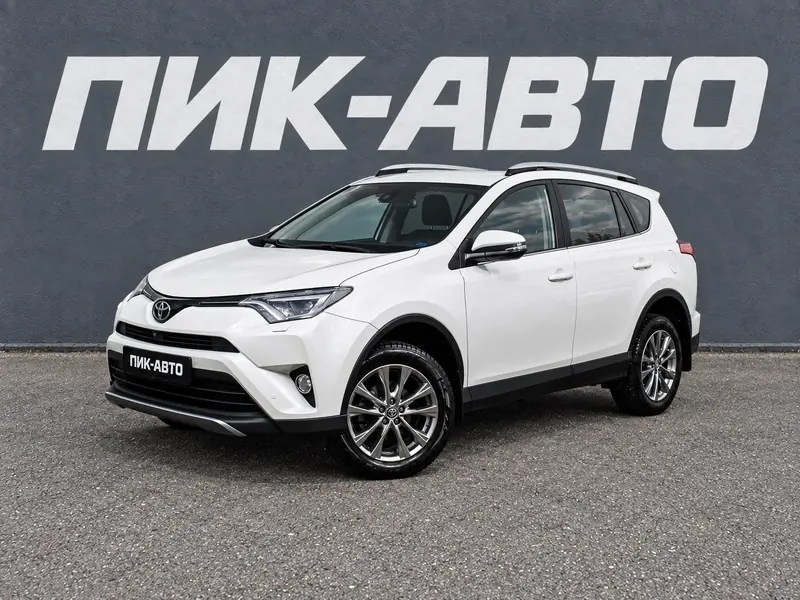 Toyota RAV4 2019 — с пробегом, внедорожник, белый, фото 1