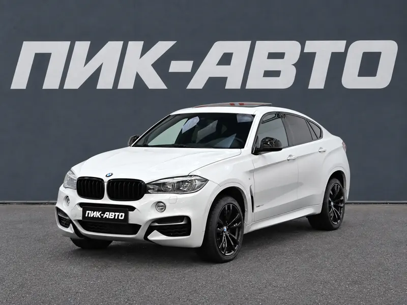 BMW X6 2016 — с пробегом, внедорожник, белый, фото 1
