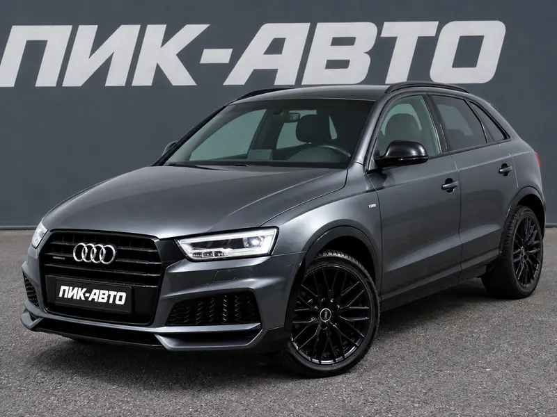 Audi Q3 2017 — с пробегом, внедорожник, серый, фото 1