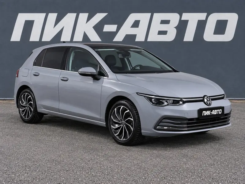 Volkswagen Golf 2021 — с пробегом, хэтчбек, серый, фото 1