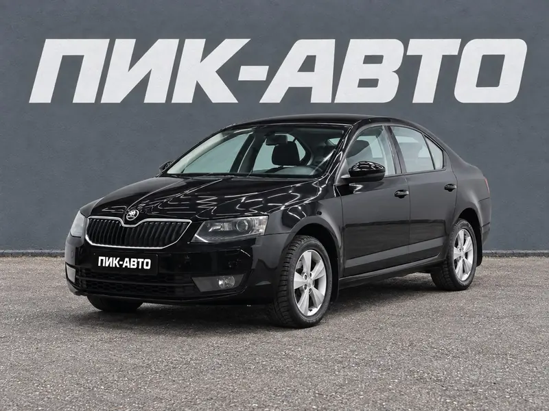 Skoda Octavia 2016 — с пробегом, лифтбек, черный, фото 1