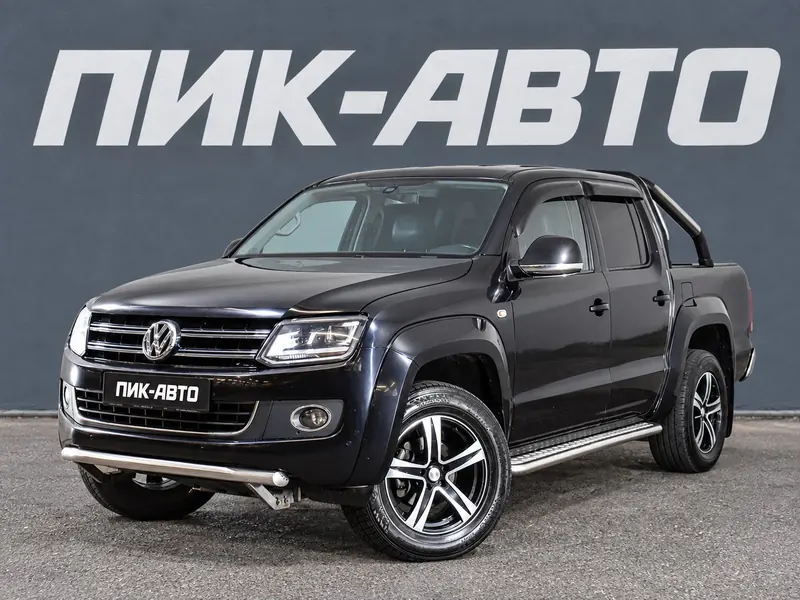Volkswagen Amarok 2014 — с пробегом, пикап, черный, фото 1