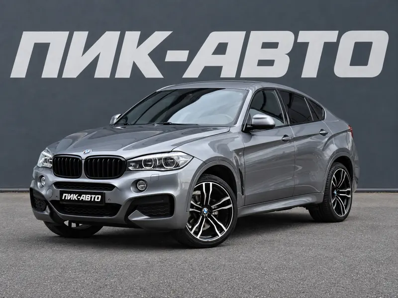 BMW X6 2016 — с пробегом, внедорожник, серебряный, фото 1
