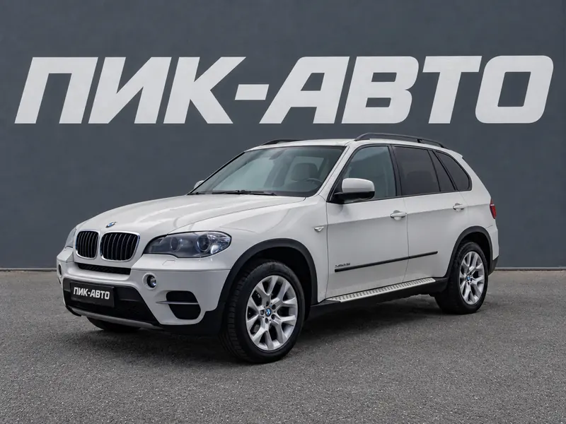 BMW X5 2013 — с пробегом, внедорожник, белый, фото 1