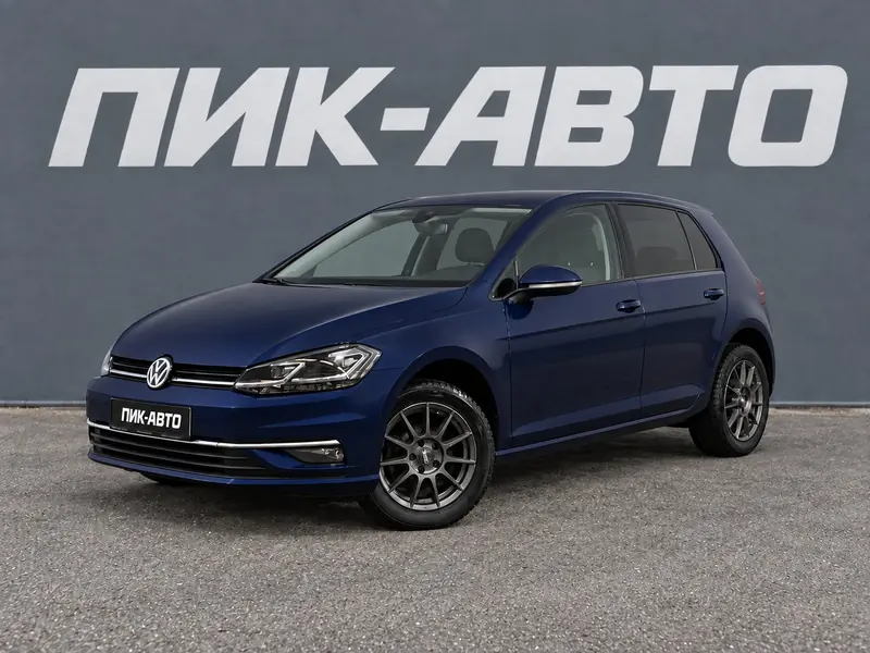 Volkswagen Golf 2020 — с пробегом, хэтчбек, синий, фото 1