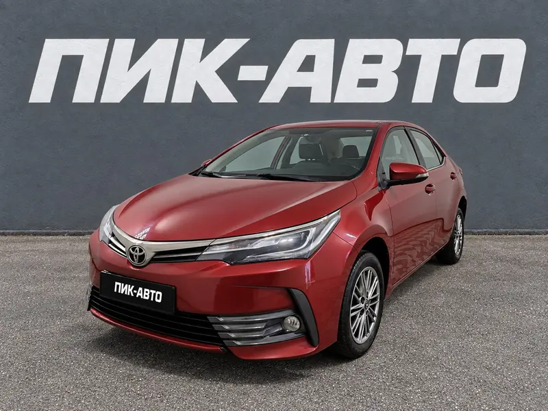 Toyota Corolla 2018 — с пробегом, седан, красный, фото 1