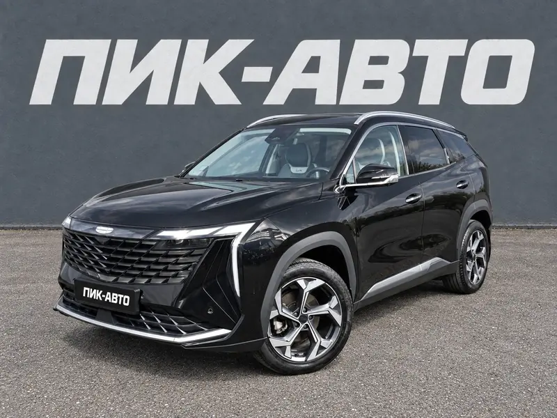 Geely Atlas 2024 — с пробегом, внедорожник, черный, фото 1