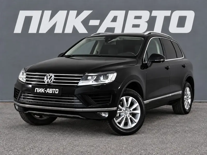 Volkswagen Touareg 2015 — с пробегом, внедорожник, черный, фото 1