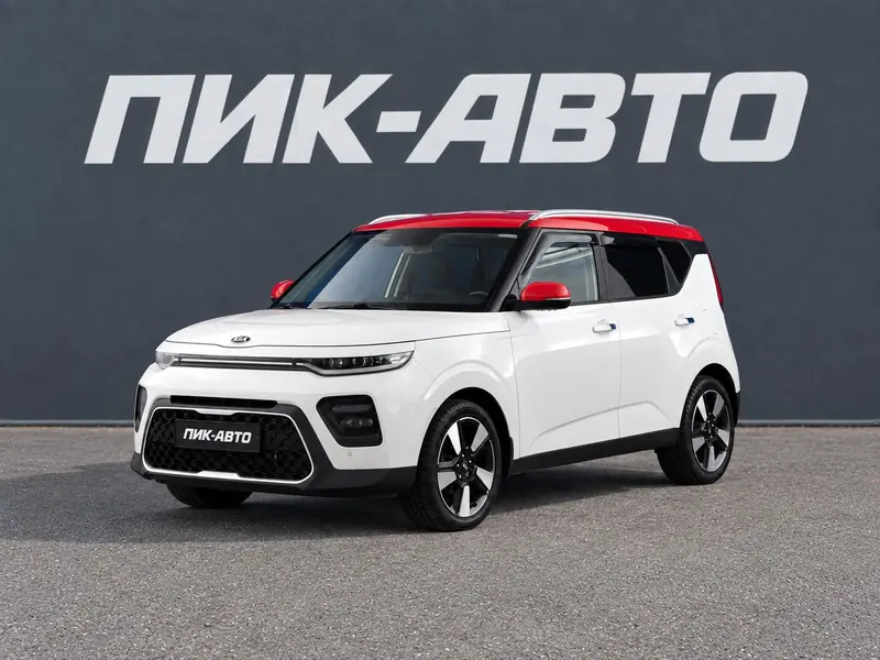 Kia Soul 2021 — с пробегом, хэтчбек, белый, фото 1
