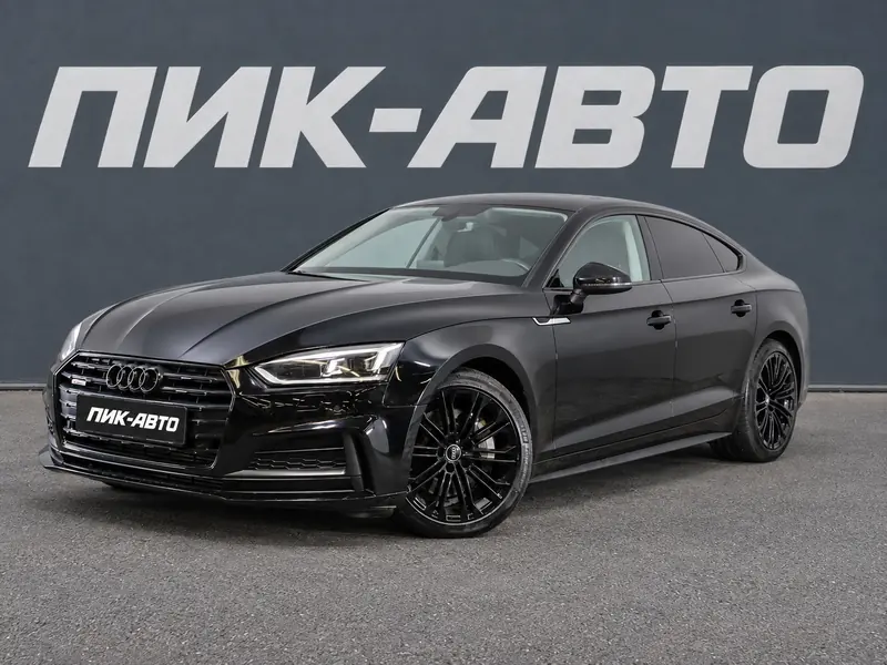 Audi A5 2017 — с пробегом, лифтбек, черный, фото 1