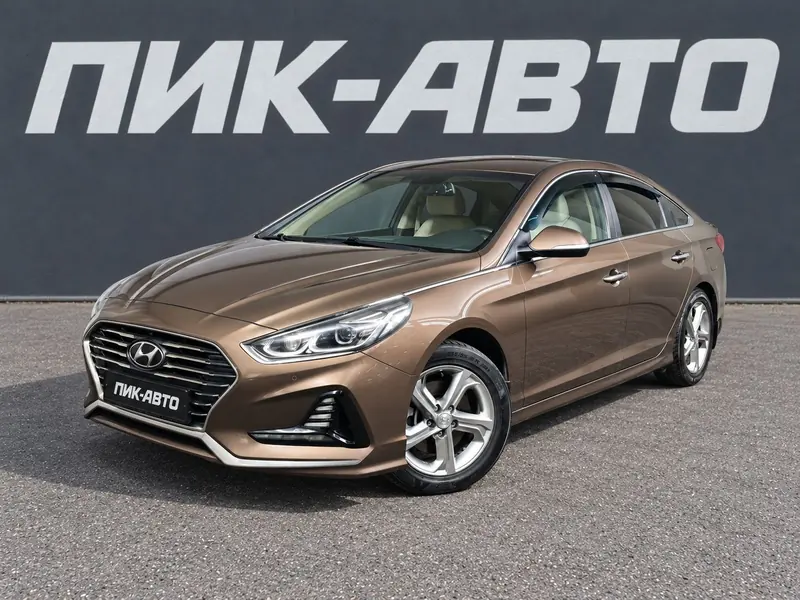 Hyundai Sonata 2019 — с пробегом, седан, коричневый, фото 1