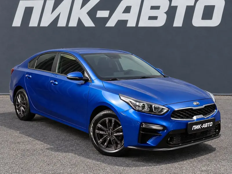 Kia Cerato 2019 — с пробегом, седан, синий, фото 1
