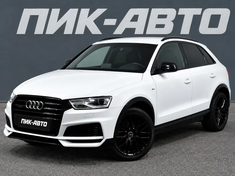 Audi Q3 2017 — с пробегом, внедорожник, белый, фото 1