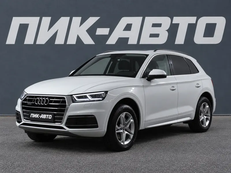 Audi Q5 2018 — с пробегом, внедорожник, белый, фото 1