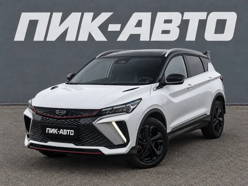 Geely Coolray 2024 — с пробегом, внедорожник, белый, фото 1