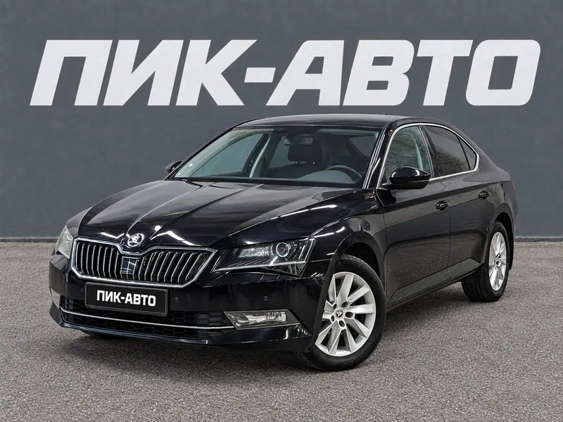 Skoda Superb 2018 — с пробегом, лифтбек, черный, фото 1