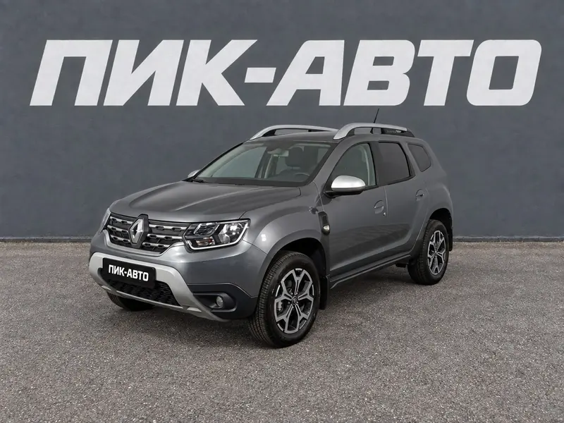 Renault Duster 2021 — с пробегом, внедорожник, серый, фото 1