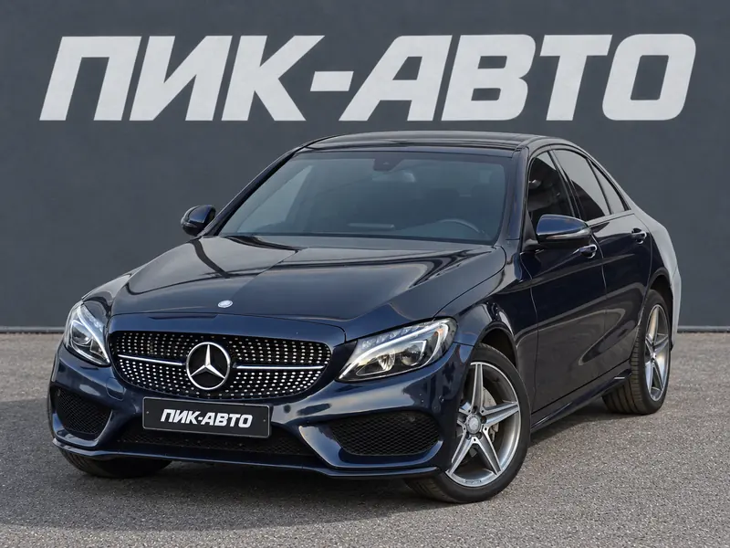 Mercedes-Benz C-Класс 2018 — с пробегом, седан, синий, фото 1