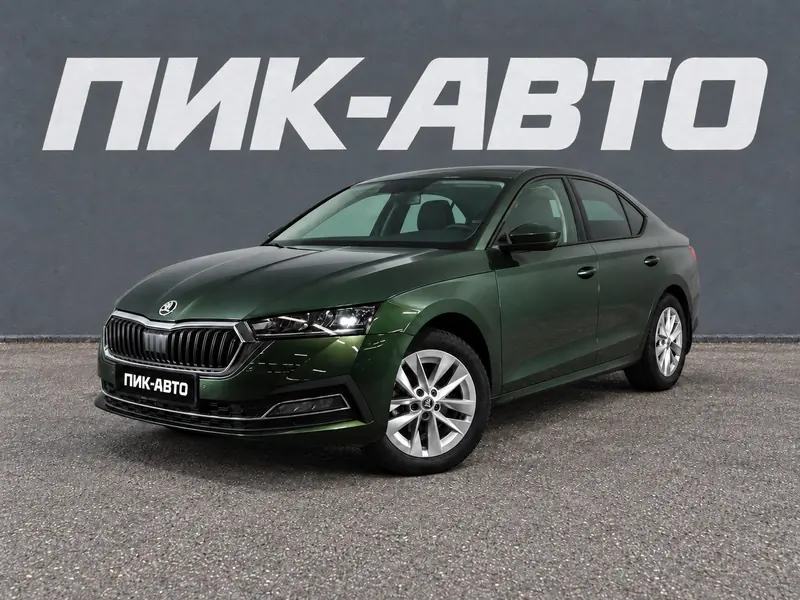 Skoda Octavia 2024 — с пробегом, лифтбек, зеленый, фото 1