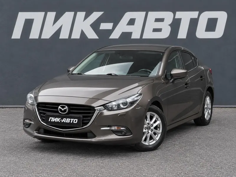 Mazda 3 2018 — с пробегом, седан, серый, фото 1