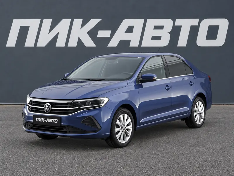 Volkswagen Polo 2020 — с пробегом, лифтбек, синий, фото 1
