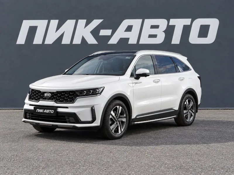 Kia Sorento 2022 — с пробегом, внедорожник, белый, фото 1