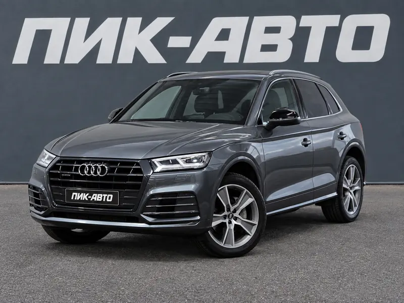 Audi Q5 2018 — с пробегом, внедорожник, серый, фото 1