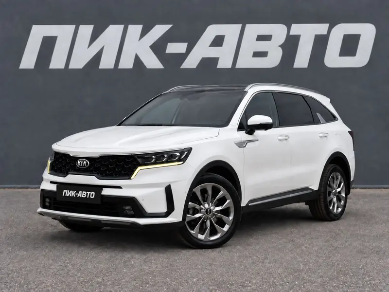 Kia Sorento 2022 — с пробегом, внедорожник, белый, фото 1