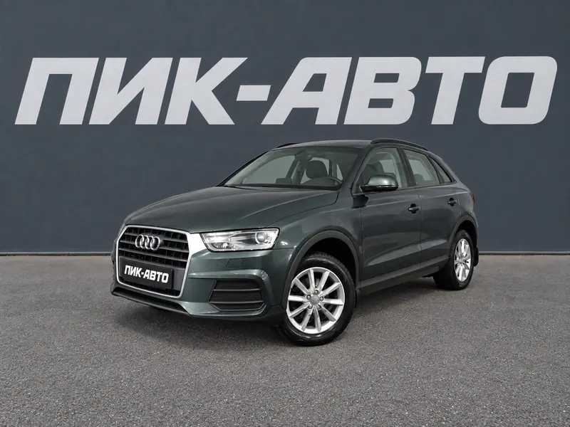 Audi Q3 2017 — с пробегом, внедорожник, зеленый, фото 1