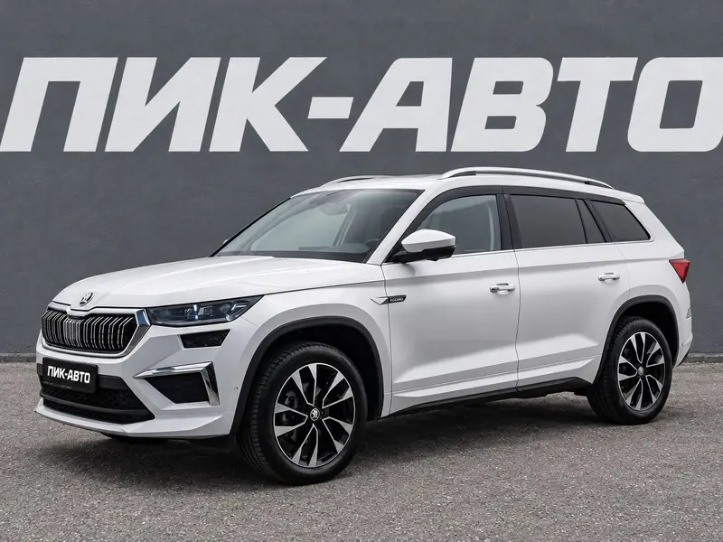 Skoda Kodiaq 2024 — с пробегом, внедорожник, белый, фото 1