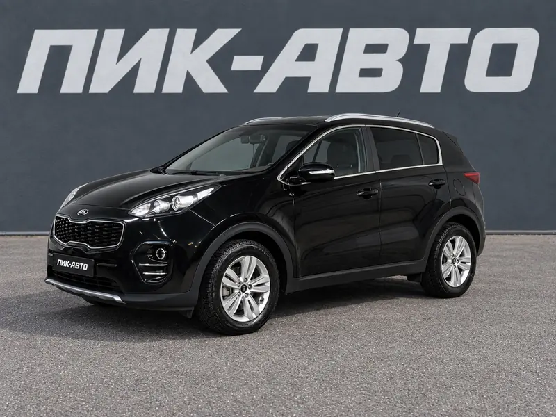 Kia Sportage 2018 — с пробегом, внедорожник, черный, фото 1