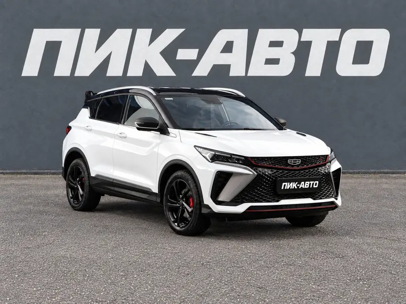 Geely Coolray 2024 — с пробегом, внедорожник, белый, фото 1