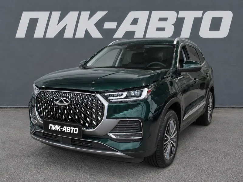 Chery Tiggo 8 Pro Max 2024 — с пробегом, внедорожник, зеленый, фото 1